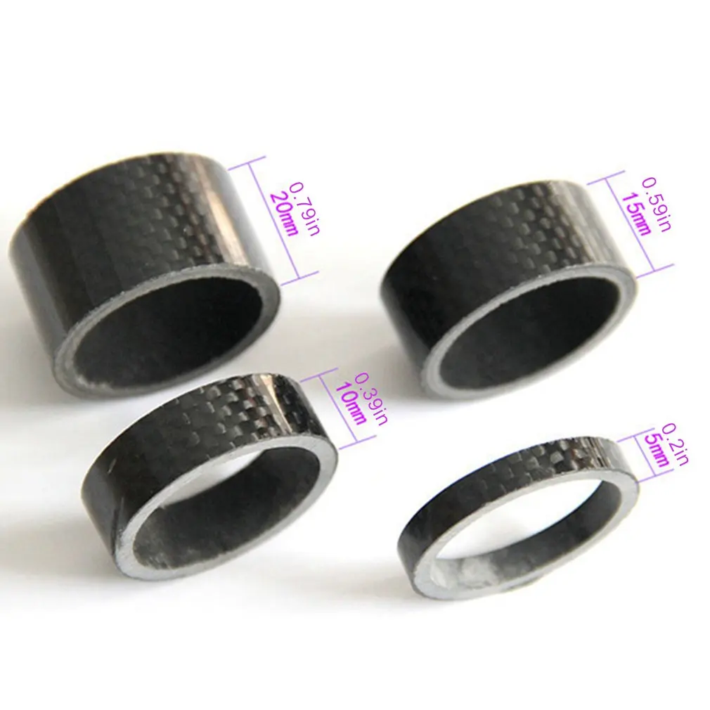 

5mm 10mm 15mm 20mm Carbon fiber bike washer[28.6mm] Matte ultra-bicycle stem spacers for bicyle front forks
