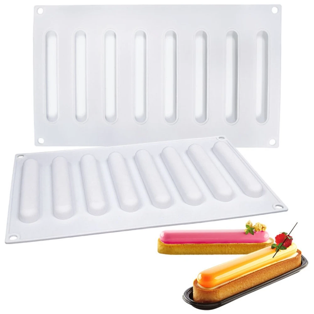 8 отверстий 3D овальная длинная полоса украшение для торта десерт планшетофон