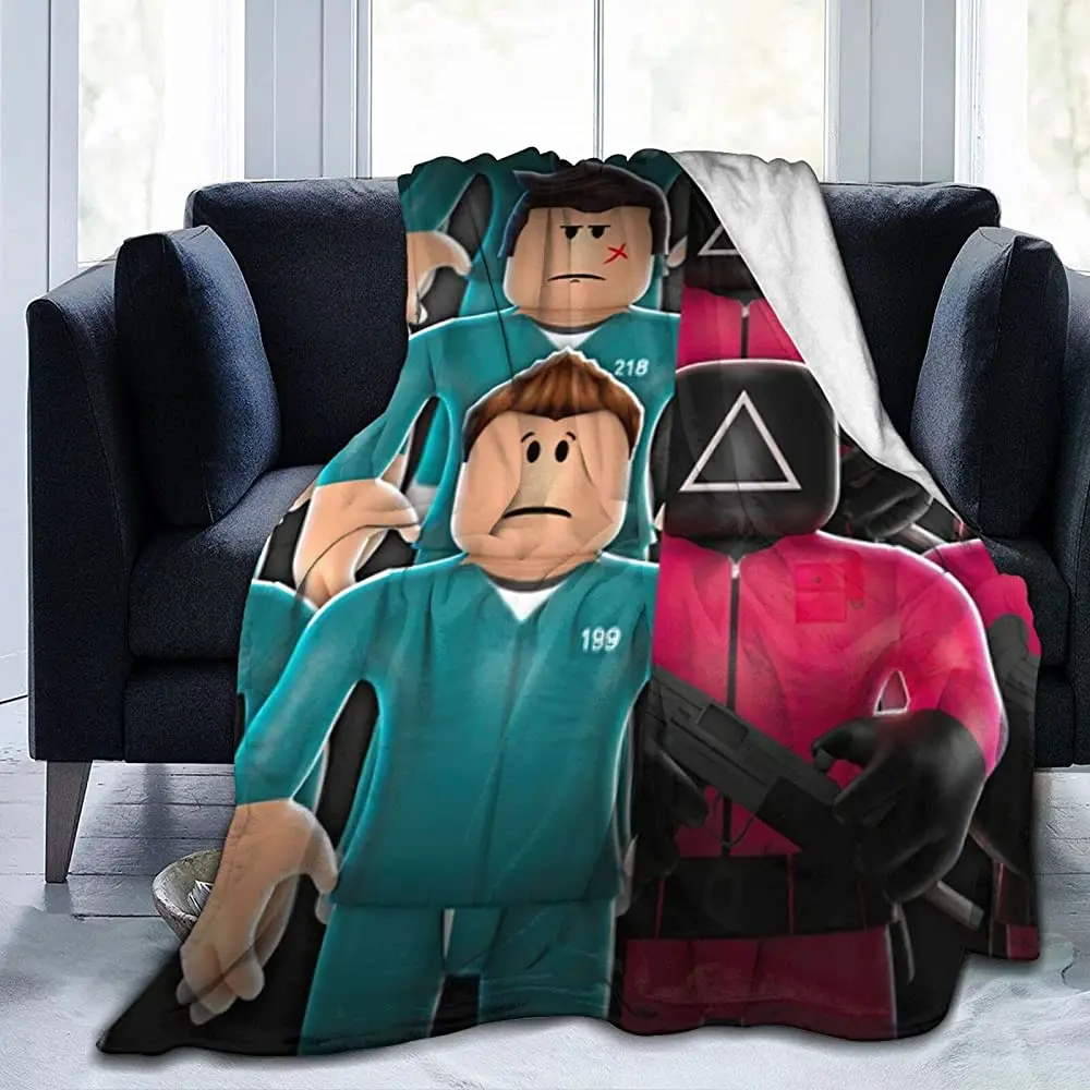 

Squid Game Blankets Kids Fleece Blankets Large Plush Wrinkle Resistant Blankets Antistatic Blanket Sofa