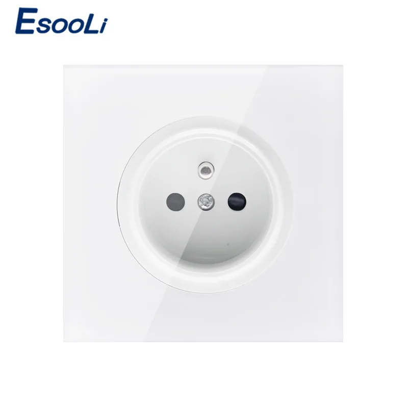 Новое поступление 2019 настенная розетка Esooli с заземлением и защитой от детей 16 А