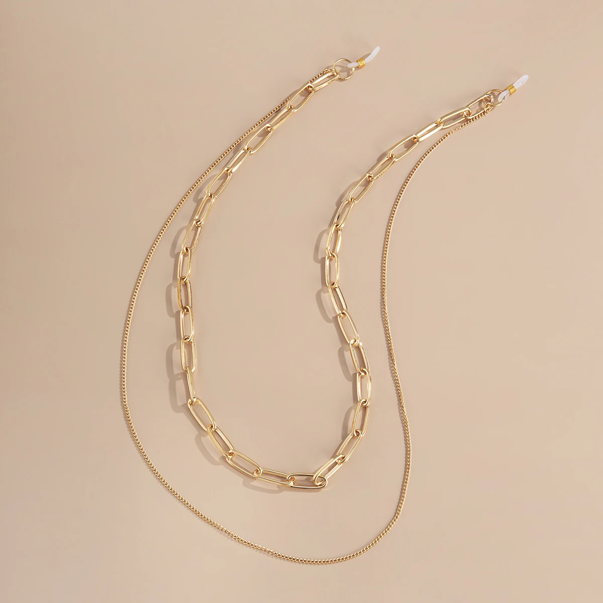 Женские очки для чтения с многослойной цепочкой массивные Нескользящие