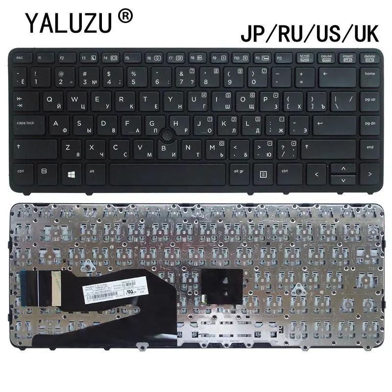 JP/RU/UK/US клавиатура для ноутбука HP EliteBook 840 G1 850 G2 740 755 G1/G2 ZBook 14 с