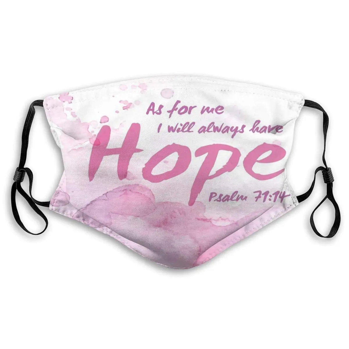 

As Me I Will Have Hope Verse Washable Reusable Filter and Reusable Mouth Warm Windproof Dust Cotton Face