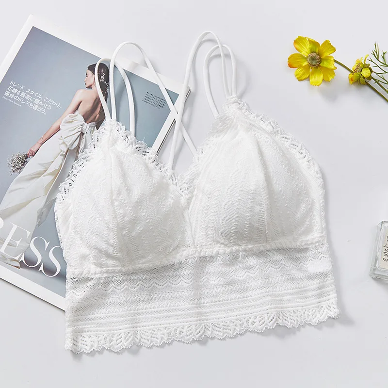Новый сексуальный бесшовный кружевной бюстгальтер без косточек женский топы