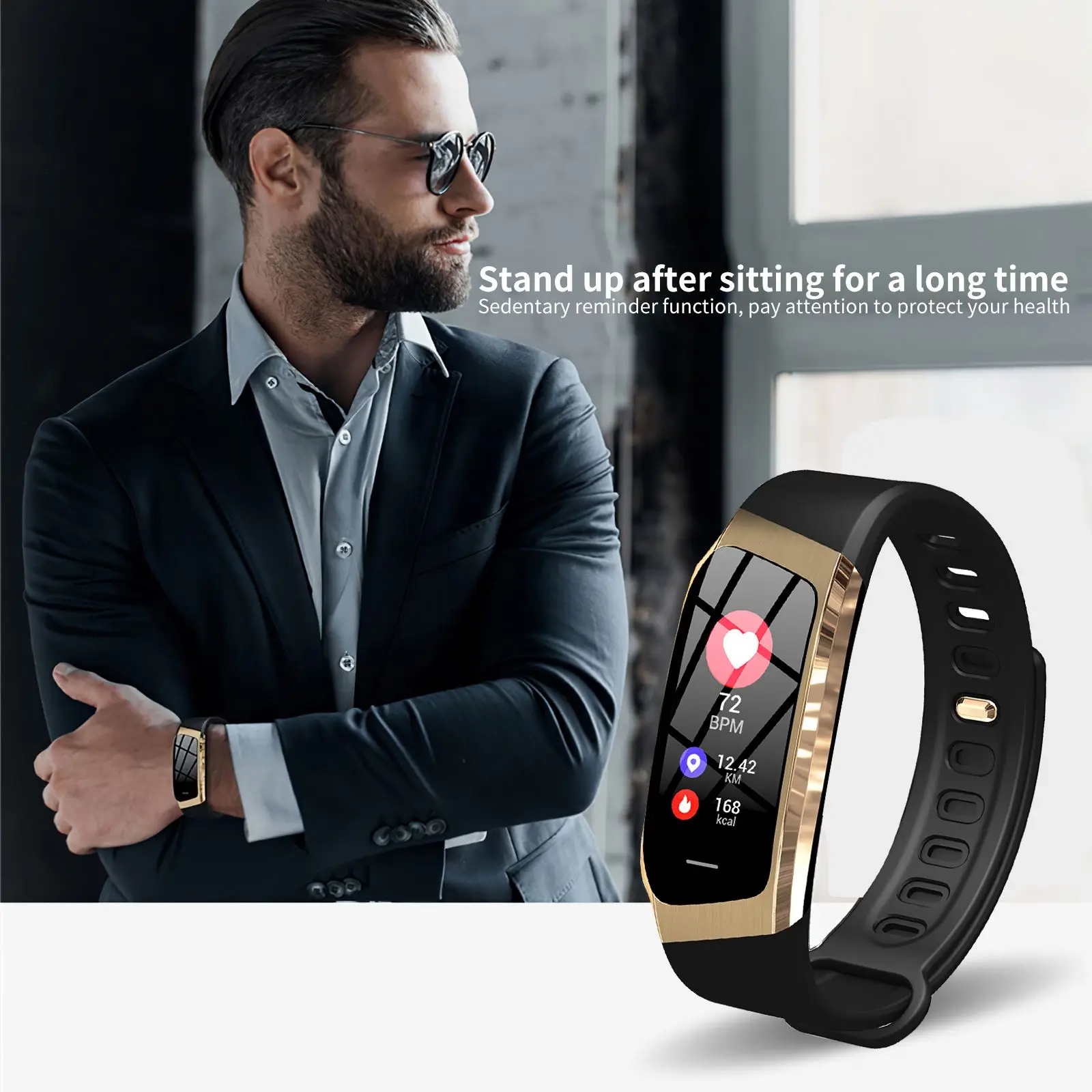 Sport Watch Smart Bracelet Intelligent Sports Wristband with Heart Rate Blood Pressure Sleep Monitor Bluetooth 4.0 for Men Women |