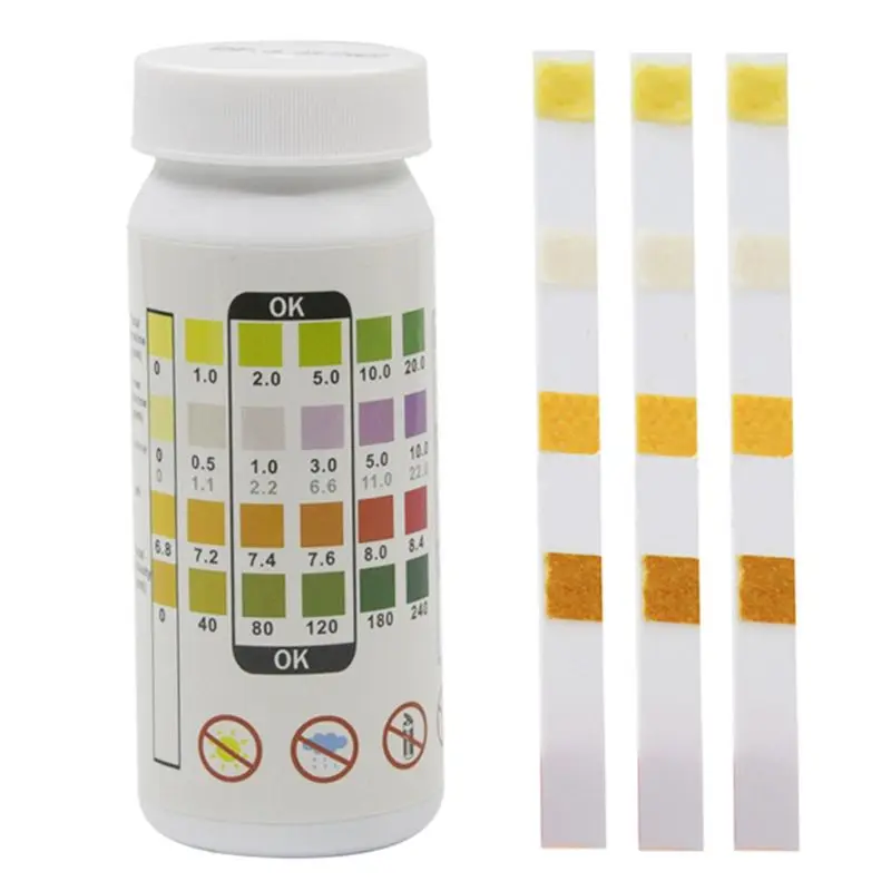 

157A 4 in 1 Swimming Pool Water Test Strip Free Chlorine Bromine PH Value Test Paper