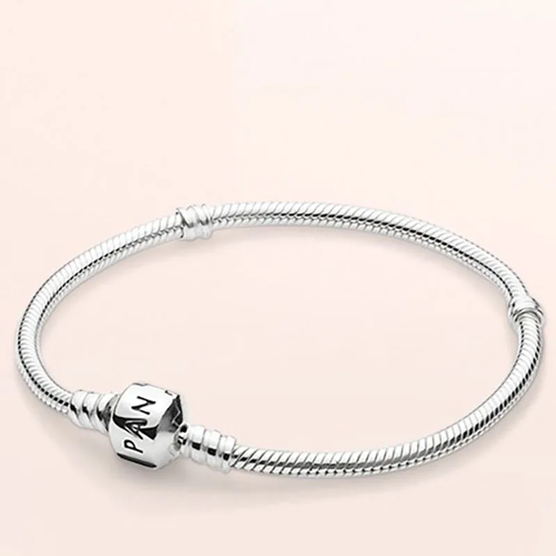 

2021 New Star Candy Snake Bone Base Chain 100% Original 925 Silver Snake Chain Charm Bracelet Women's Gift Silver 925 Jewelry