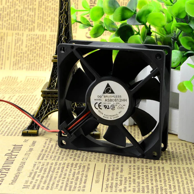 

Абсолютно Новый ASB0812HH 8025 8 см 12V0.30A охлаждающего вентилятора