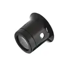 Черный круглый 10X глаз Лупа ювелира окуляр алмазное увеличительное стекло объектив