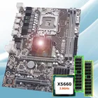 Комплект материнской платы HUANANZHI X58 LGA 1366, процессор Intel Xeon X5660 2,8 ГГц 2*4 ГБ 8 ГБ ОЗУ REG ECC, компьютерное оборудование с гарантией