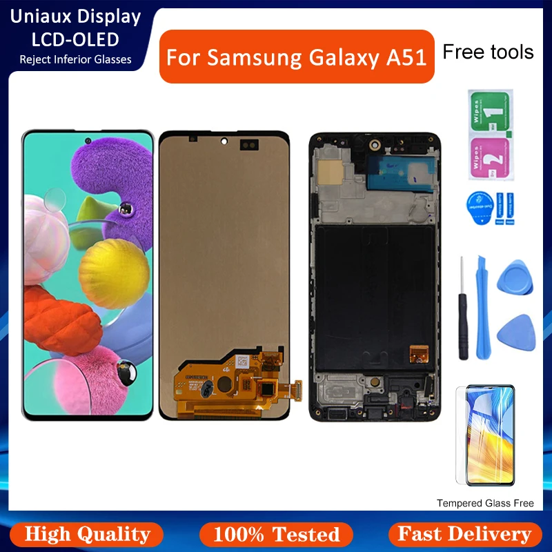 

For Samsung Galaxy A51 LCD A515F SM-A515F/DS A515F/DS Display Touch Screen Digitizer For Samsung A515 LCD Replacement parts