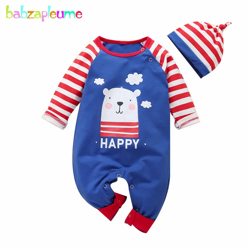 Комплект из 2 предметов весенние комбинезоны для новорожденных одежда маленьких