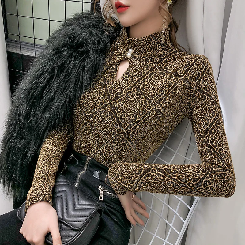 Весна и осень 2021 Новое Открытое платье Пикантные открытые яркий шелк принт с