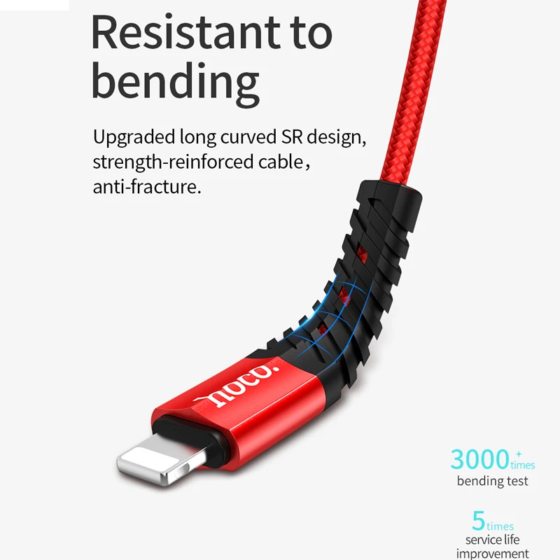 HOCO 4 в 1 usb-кабель для iPhone 11 Pro X XS max XR кабель для быстрой зарядки 3 в 1 кабель Micro USB type C для samsung Galaxy S10 S9