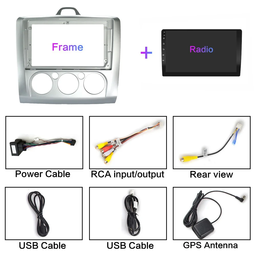 Автомобильный DVD плеер проигрыватель на Android 9 0 4 Гб ОЗУ 64 ПЗУ с GPS Навигатором Wi Fi RDS