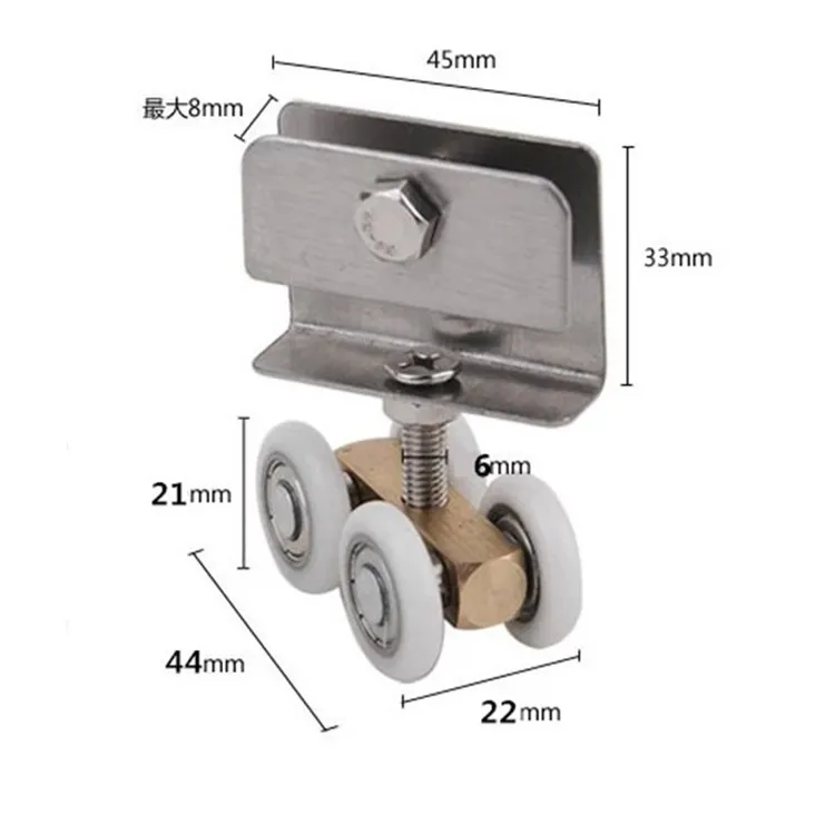 1 шт. скользящая дверь с наружным диаметром 21 мм|Дверные ролики| |