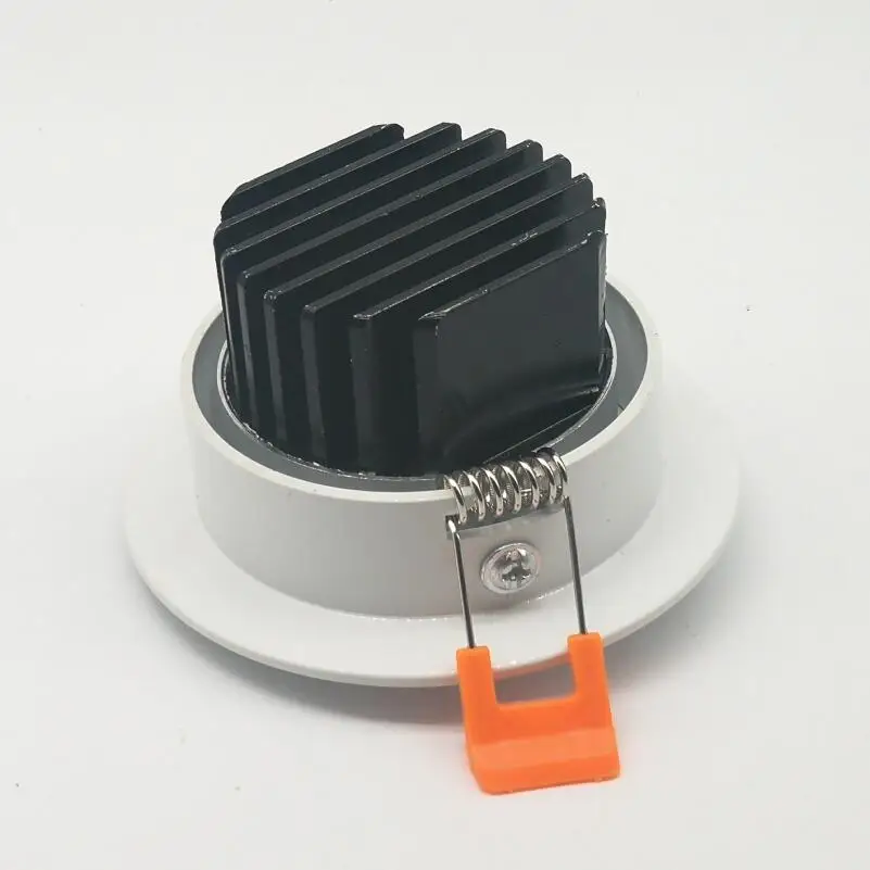 1 шт. сверхъяркий Встраиваемый светодиодный точечный светильник COB 5 Вт 12