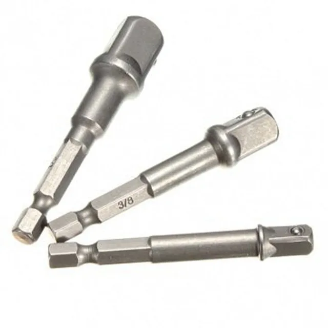 3 шт./компл. 1/4 &quot3/8&quot 1/2 &quotшестигранный Мощность дрель разъем ведущего колеса