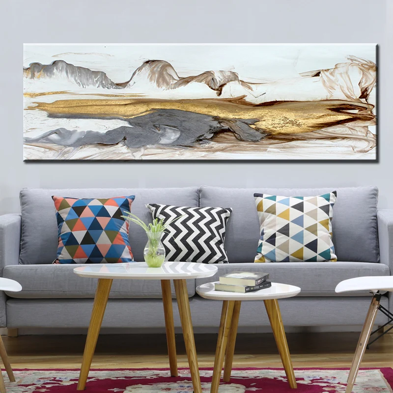 

Modern Abstract Art Oil Painting Posters and Prints Wall Art Canvas Painting Chinese Abstract Mountains Pictures for Living Room