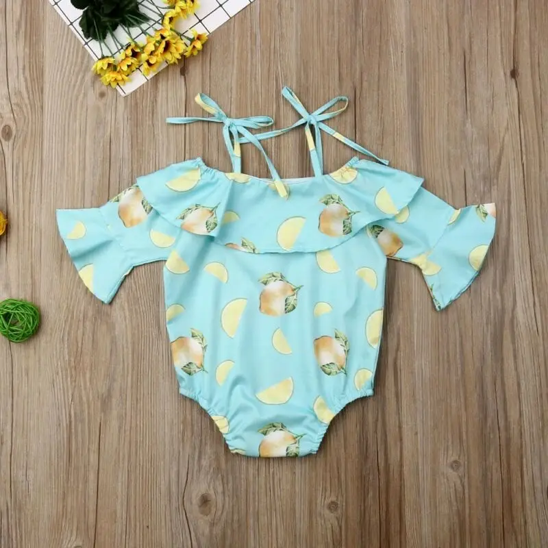 Pudcoco/брендовая одежда для маленьких девочек боди с открытыми плечами v-образным