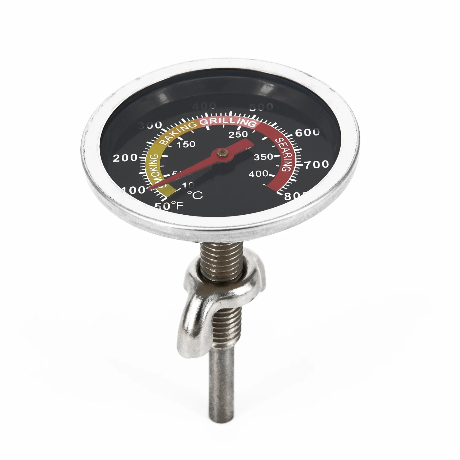 

1x STAINLESS STEEL BARBECUE BBQ SMOKER GRILL THERMOMETER TEMPERATURE GAUGE NEU
