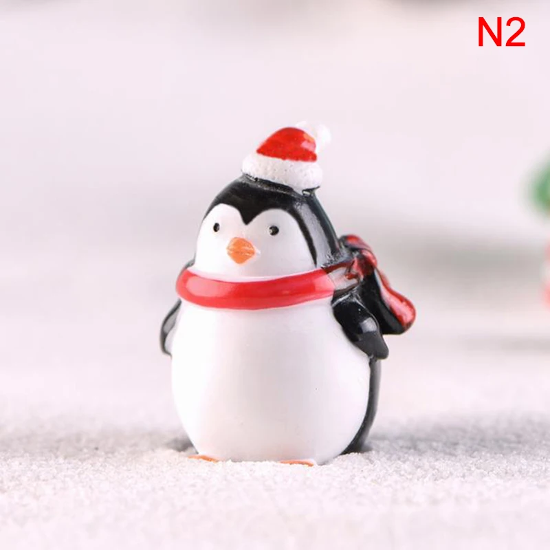

1PC Christmas Decor Penguin Micro Landscape Bonsai Ornaments DIY Home Decor New