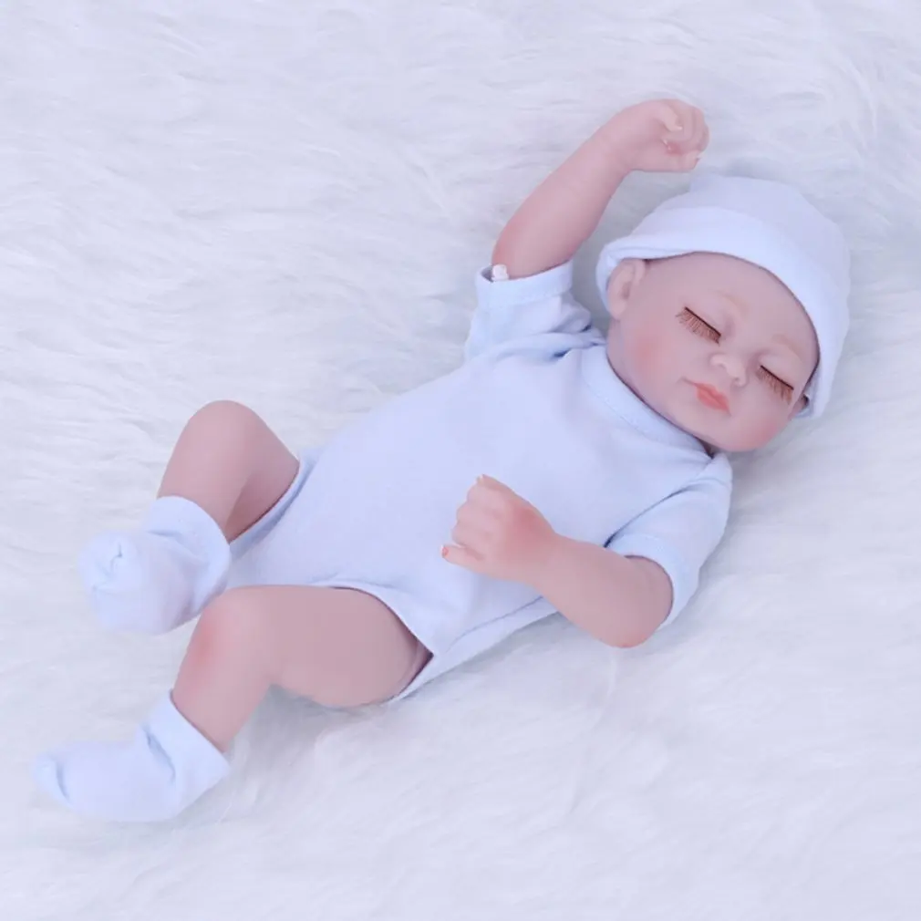 Силиконовые куклы Новорожденные 10 см виниловые Имитаторы хлопковая игрушка