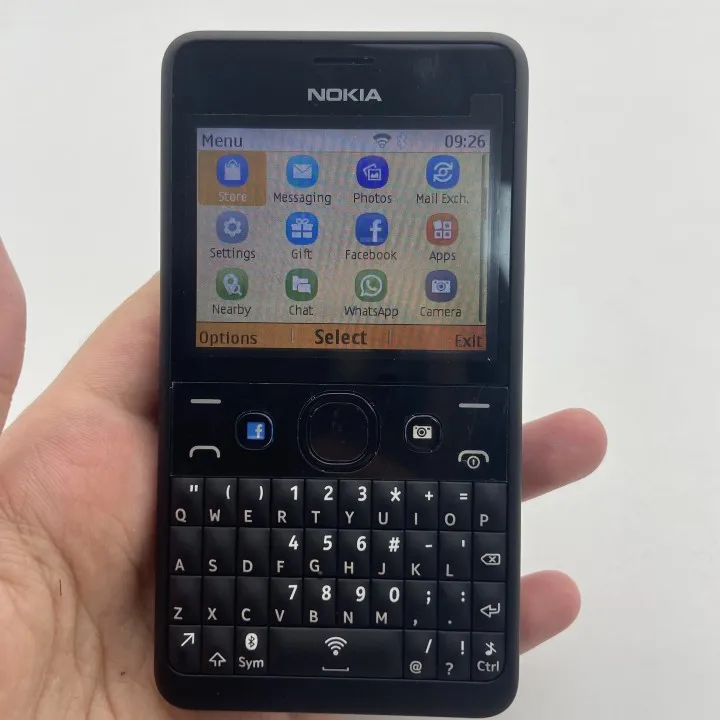 nokia asha 210 2013 refurbished original mobile phones unlocked gsm 2 4dual sim cards 2mp qwerty keyboard free global shipping