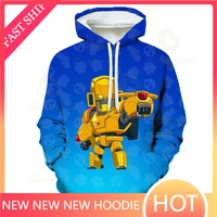 browlers bo and starcartoon tops baby clothes shelly 8 to 19 years kids sweatshirt shooter game max 3d print hoodie boys girls
