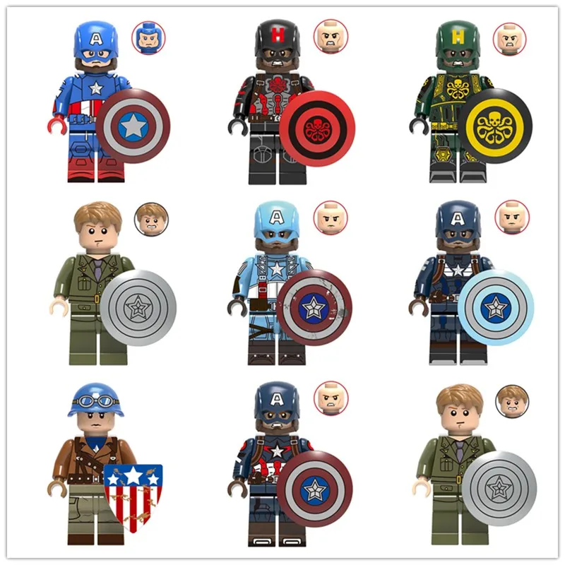 Конструктор с супергероями Marvel агент ГИДРЫ Мстители игрушечные блоки|Блочные