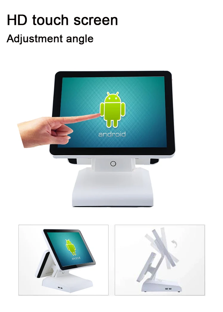 Высокое качество 15 дюймов pos все в одном 10 точек емкостный сенсорный экран android точка продажи системы