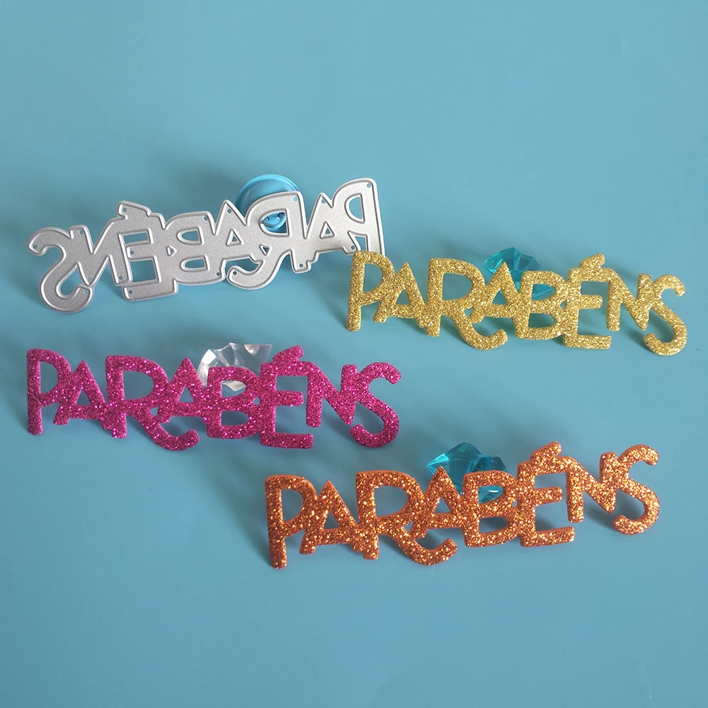 

New Portuguese Happy Birthday Metal Cutting dies, used for DIY scrapbooks, cards, photo album decorations, handmade crafts