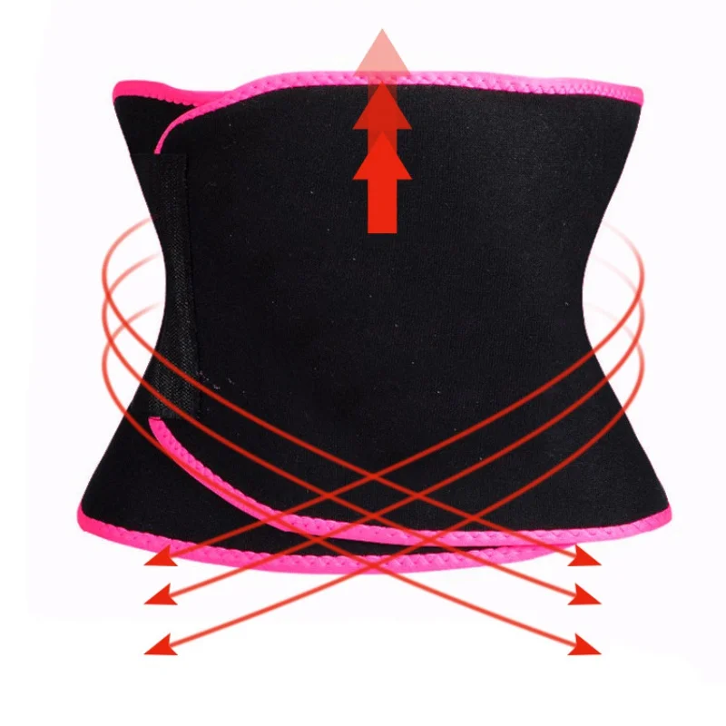 Регулируемый пояс для талии Вес потери бандаж Обёрточная бумага жир Пластика