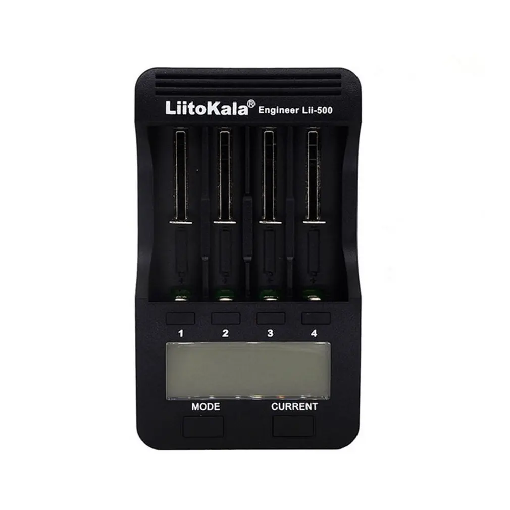 

Liitokala Lii-500 18650 LCD Display Charger 26650 21700 14500 10440 4 Slots NiMH li-ion Smart Universal Battery Charger