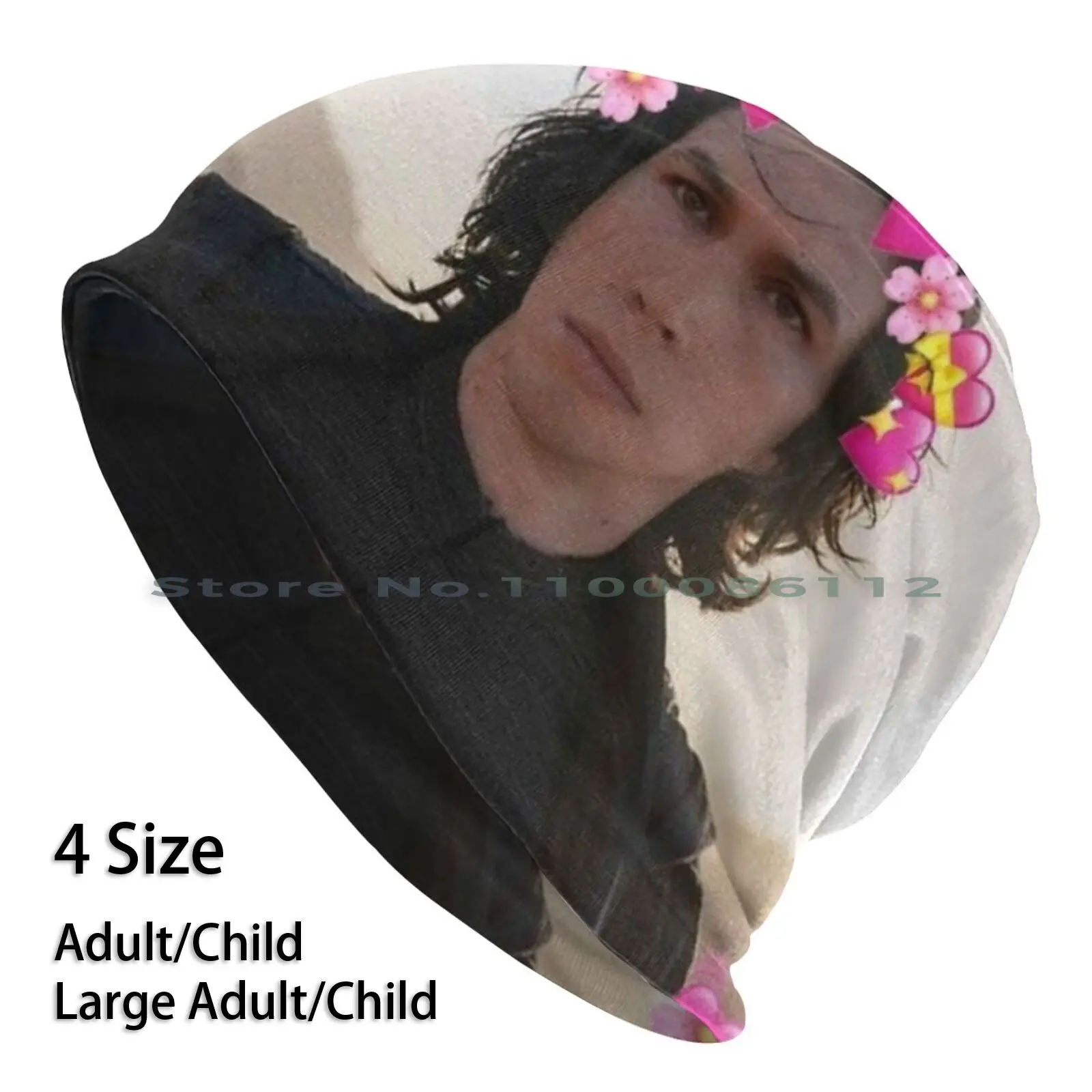 

Adam Driver Hearts Beanies Knit Hat Adam Driver Hearts Kylo Ben Brimless Knitted Hat Skullcap Gift Casual Creative