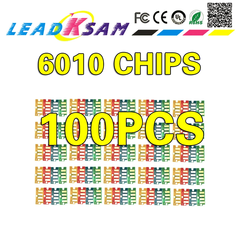 100 шт. чип для тонера xerox6010 Phaser 6000 6010 Workcentre 6015 6015v | Компьютеры и офис