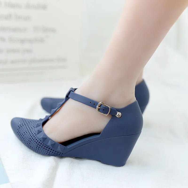 

Akexiya 2021 Women Sandals Summer Ladies High Heels Shoes Woman Soft Comfortable Platform Female Casual Wedges Pointed Sandal