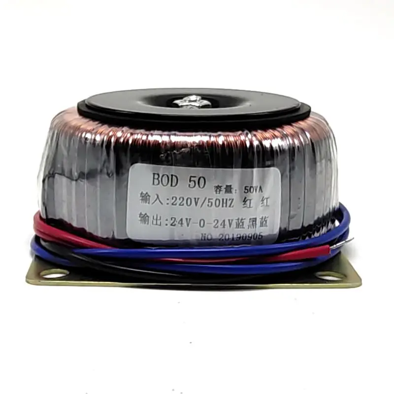 Кольцо трансформатор BOD-50VA 220 V-24 V* 2 1A один 48V двойной Напряжение трансформатор кольцо ню
