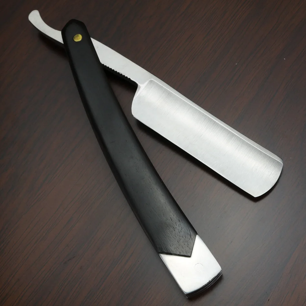 Японская прямая стальная бритва 440C мужские бритвы Titan деревянная ручка