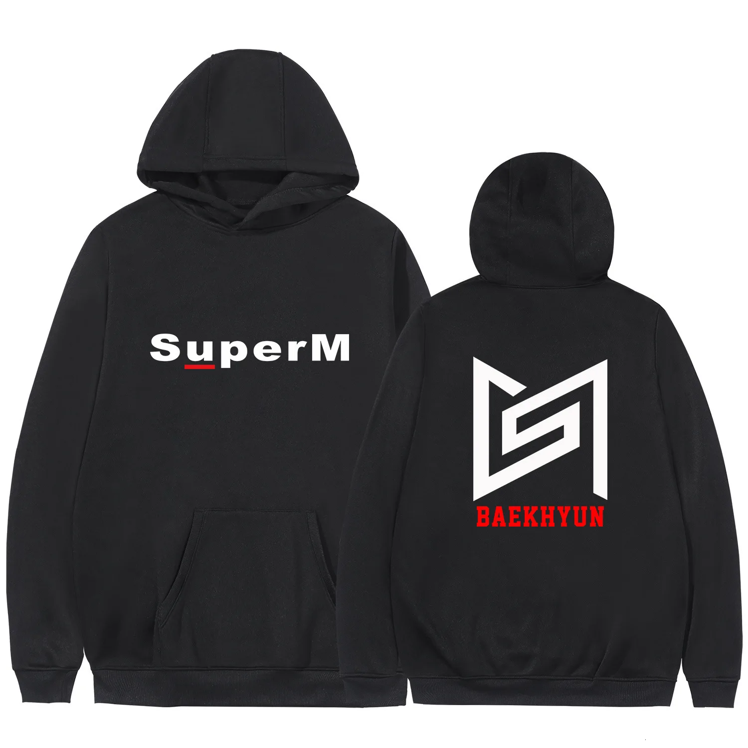 2019 KPOP супер м толстовки свитшоты куртки Повседневное более Размеры d Толстовка