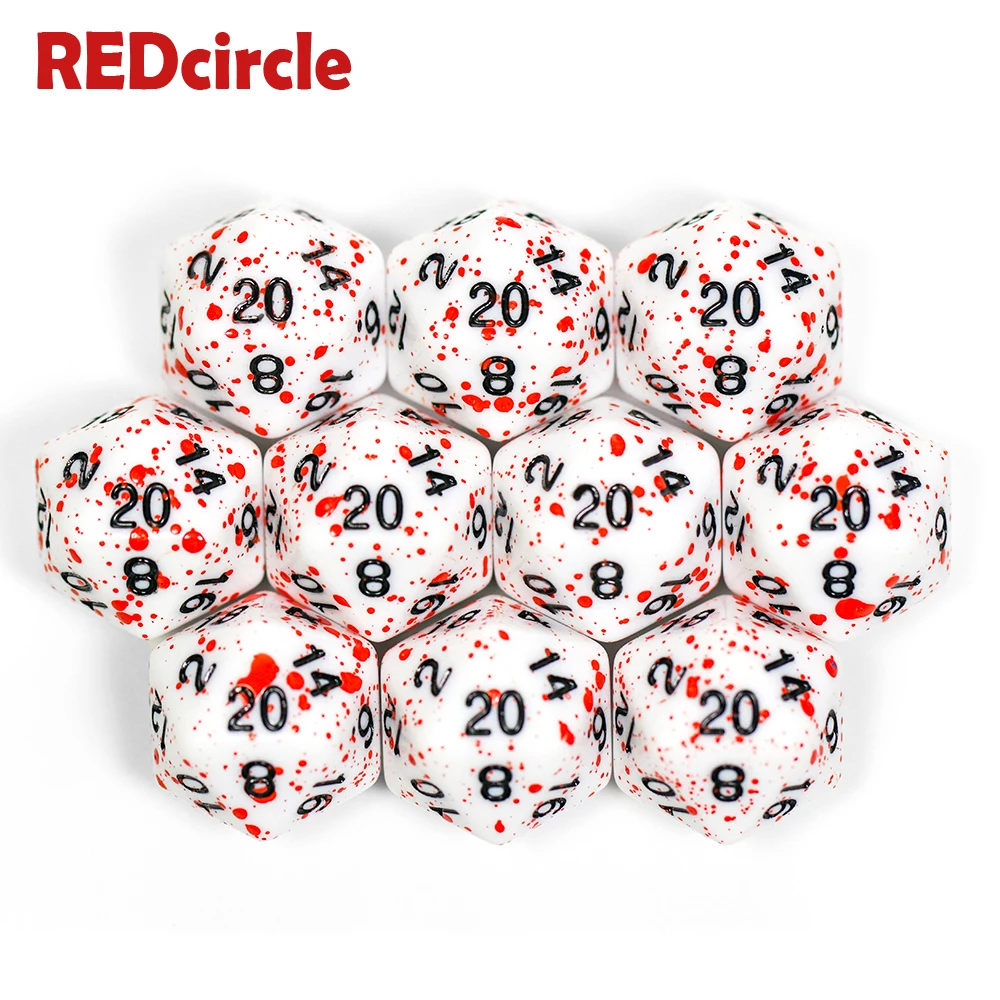 Набор многосторонних непрозрачных цифровых кубиков для игры на доску 10