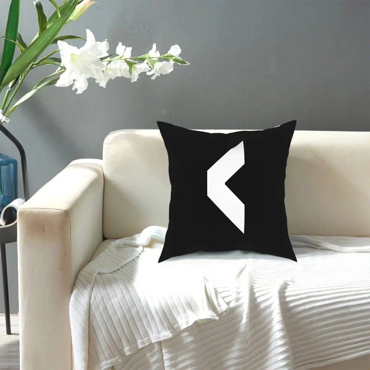 

Kaunan Nordic Runes Square Pillow Case Polyester Decorative Pillow Creative Pillowcover Home Decor