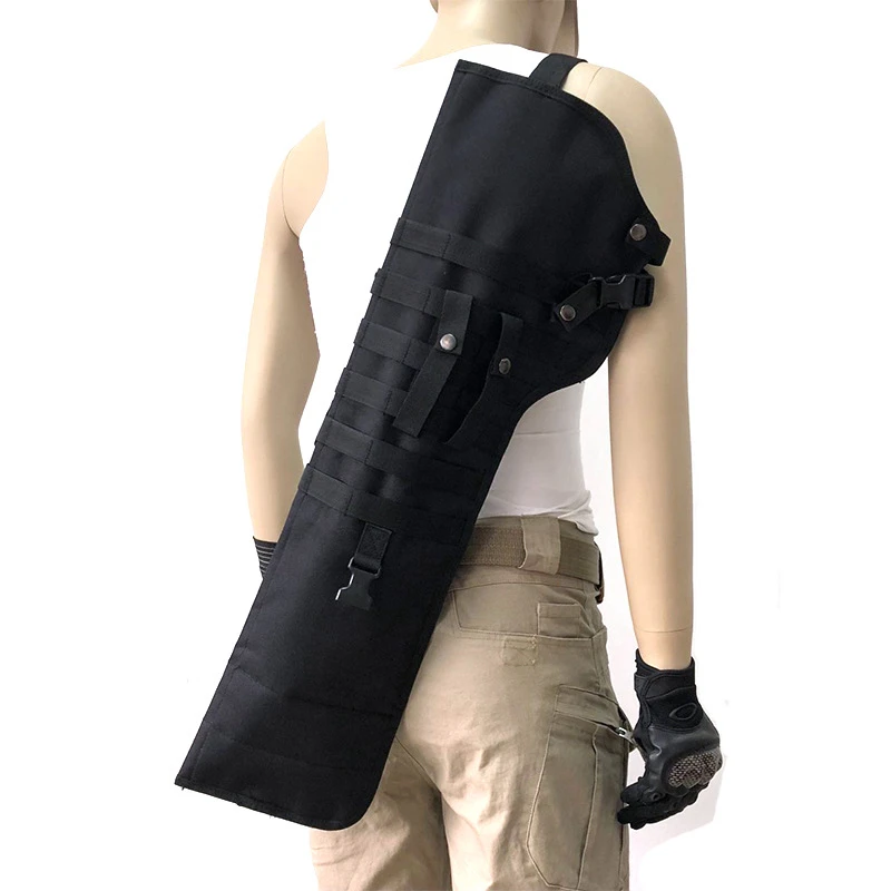 Military Dual Rifle Shotgun Bag Scabbard Holster Tactical Gun Carry Backpack Airsoft Case Shoulder Hunting Pouch | Спорт и