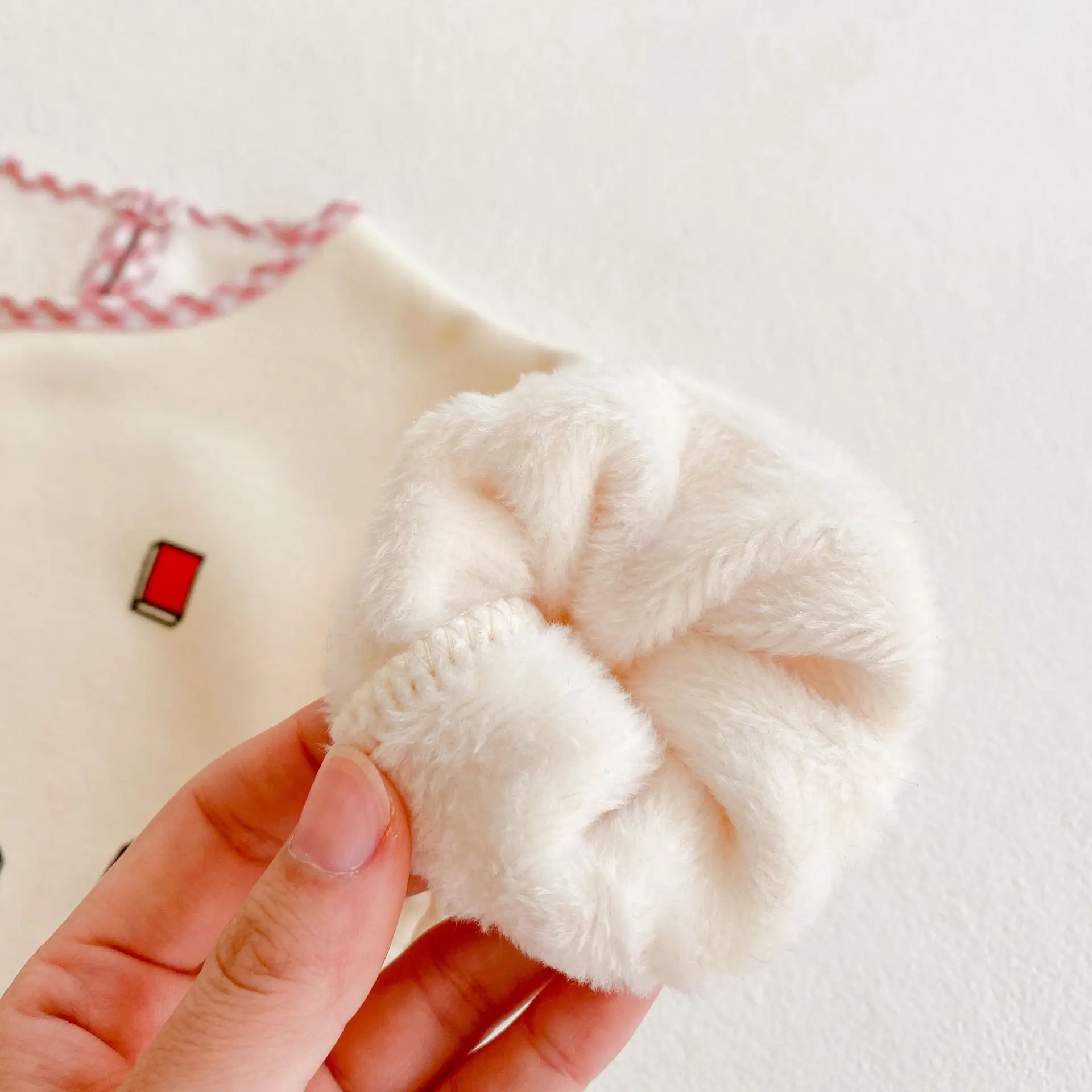 

2021 Baby Spring Bodysuits Plus Velvet Thicken Letter Print Baby Girls Jumpsuit Hat Newborn Baby Girls Onesie Toddler Outerwear