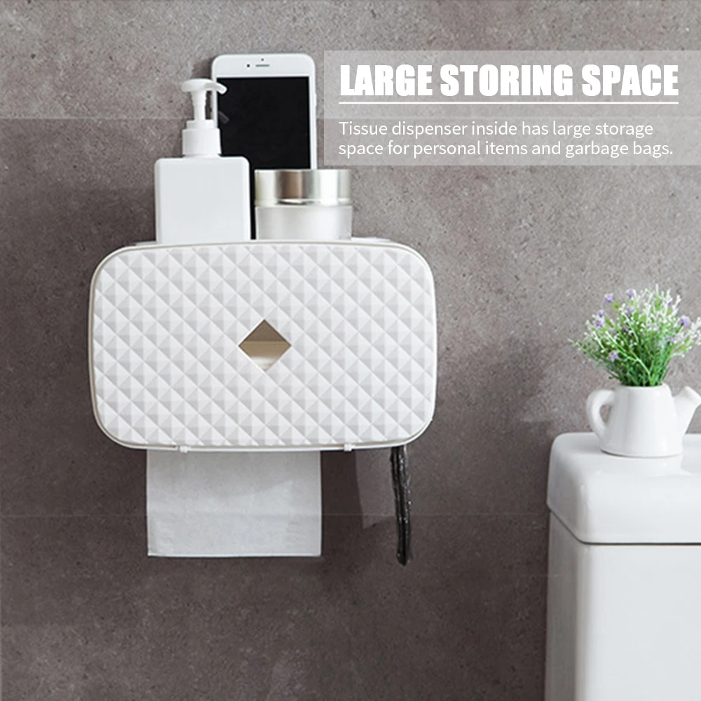 Диспенсер для бумажных полотенец настенный держатель туалетной бумаги коробка