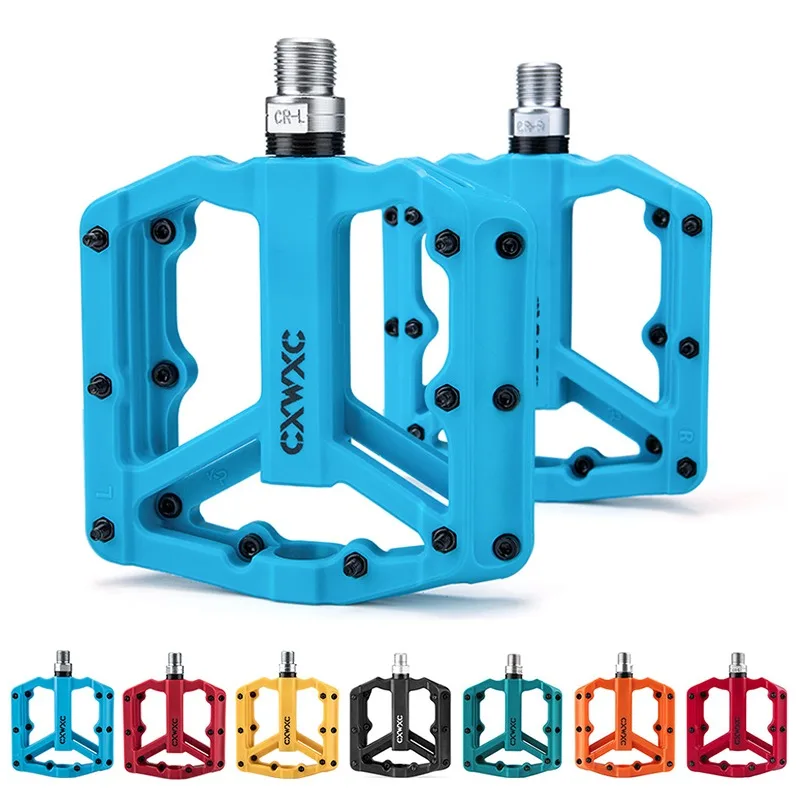 New Bicycle pedals for mountain biking on highways  Pedal Bearing Bike Reflector XC Off-road pedal clip mtb rainbow