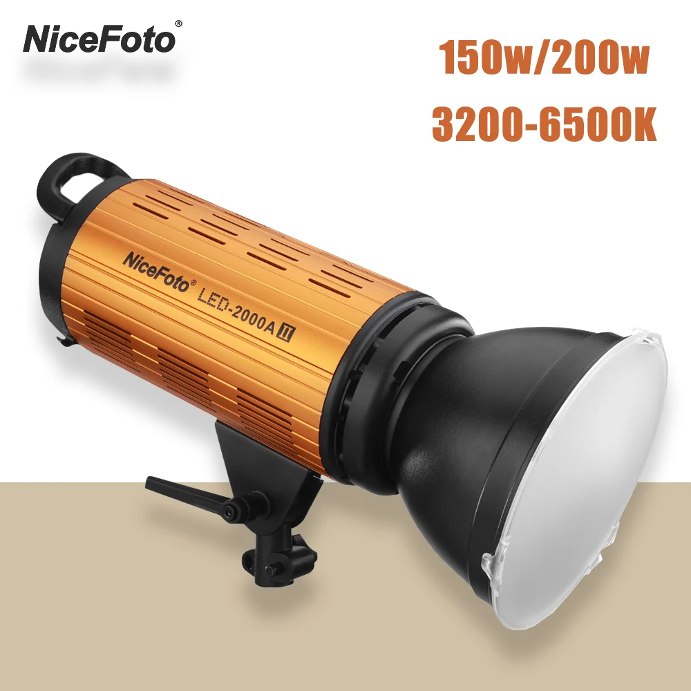 NiceFoto светодиодный 1500AII 2000AII 150W 200W Светодиодный светильник 3200 6500K Дневной для