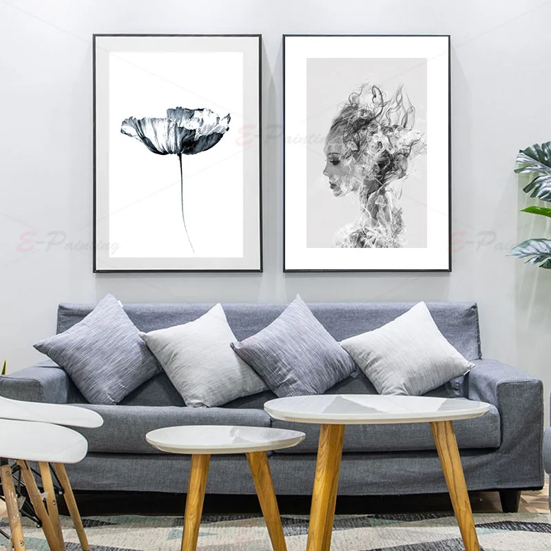 Современный абстрактный постер Настенная картина без рамки выцветания домашний