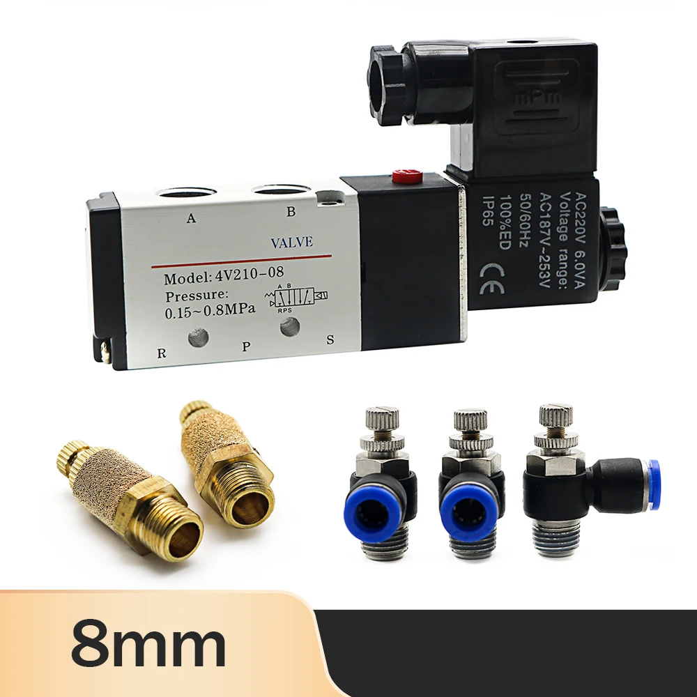 

Электромагнитный клапан EARUELETRIC 4V210-08 5-ходовой