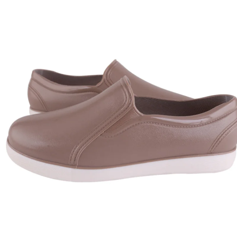 New Style Short Tube Ladies Rain Boots Spring and Autumn Low-cut Rain Boots Korean Rubber Shoes Non-slip Soft Adult Shoes